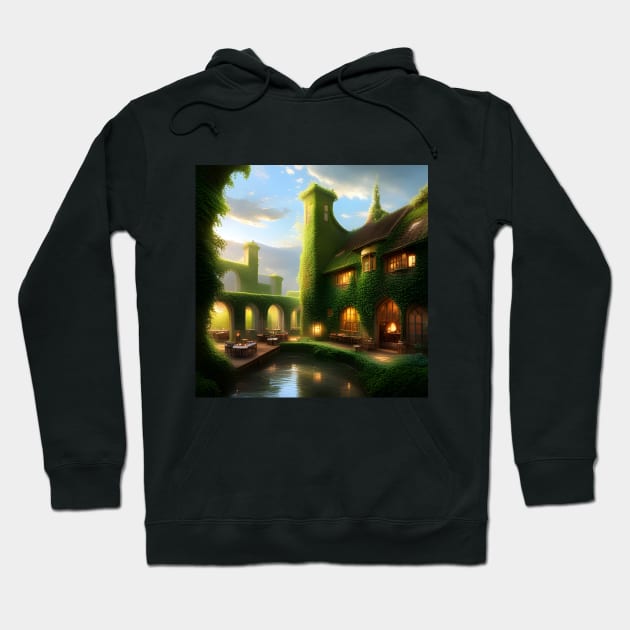 Cafe in Vines Hoodie by SmartPufferFish